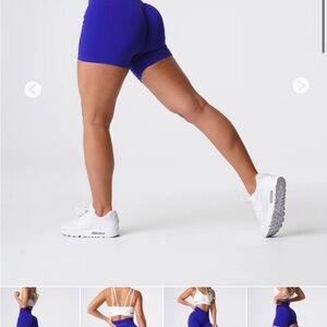 NVGTN Cobalt Solid Seamless Shorts